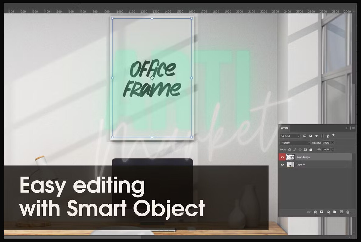 Office Frame PSD Mockup Pack 4