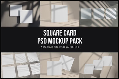 Card Psd Mockup Pack