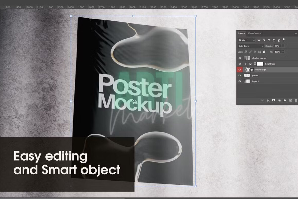 Poster Scene PSD Mockup Pack 2