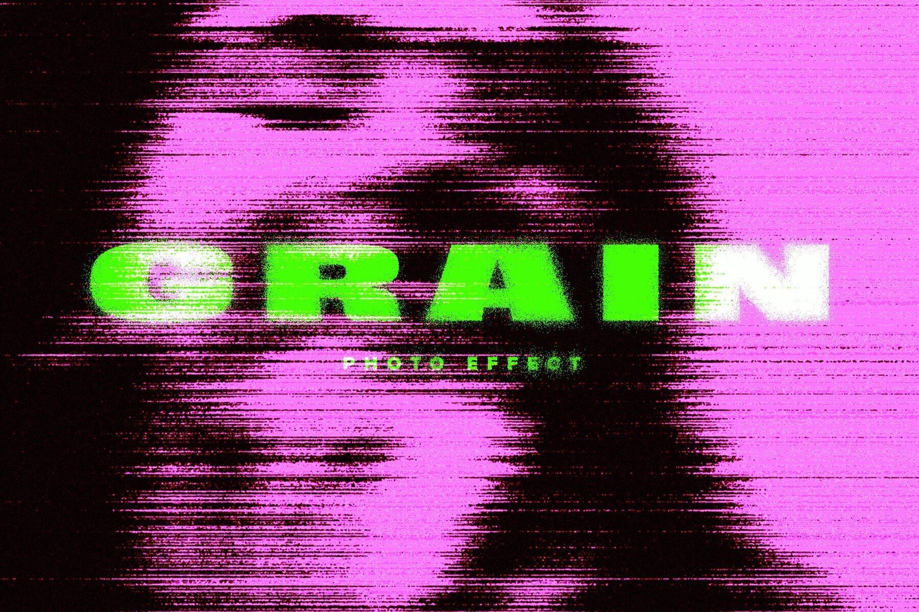 Distorted Grain Image Effect Mockup 1