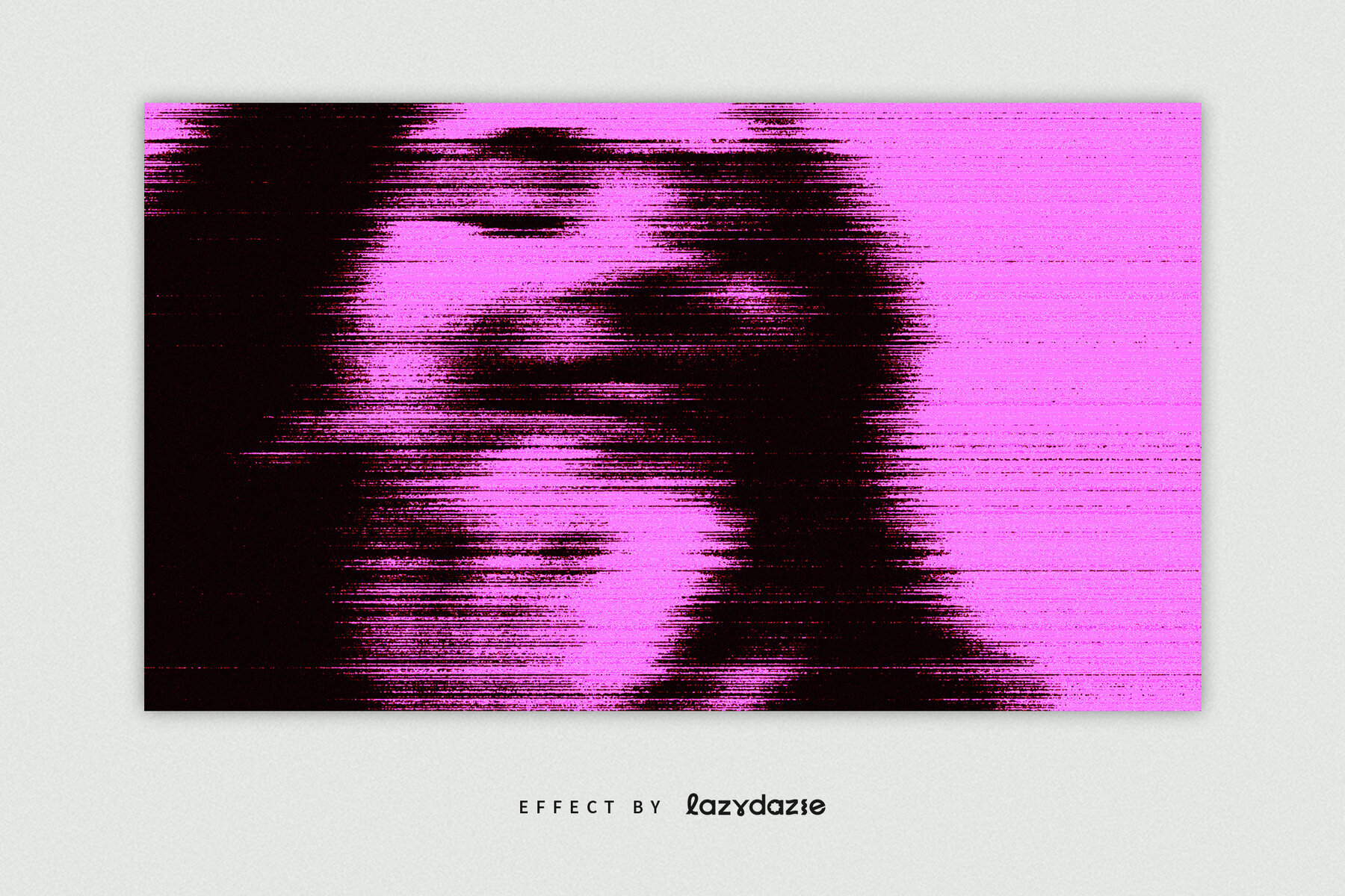 Distorted Grain Image Effect Mockup 2