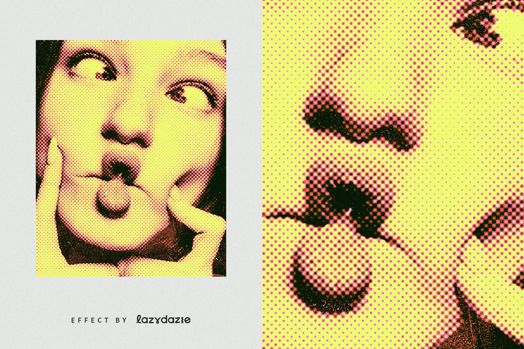 Halftone Image Effect Mockup 6