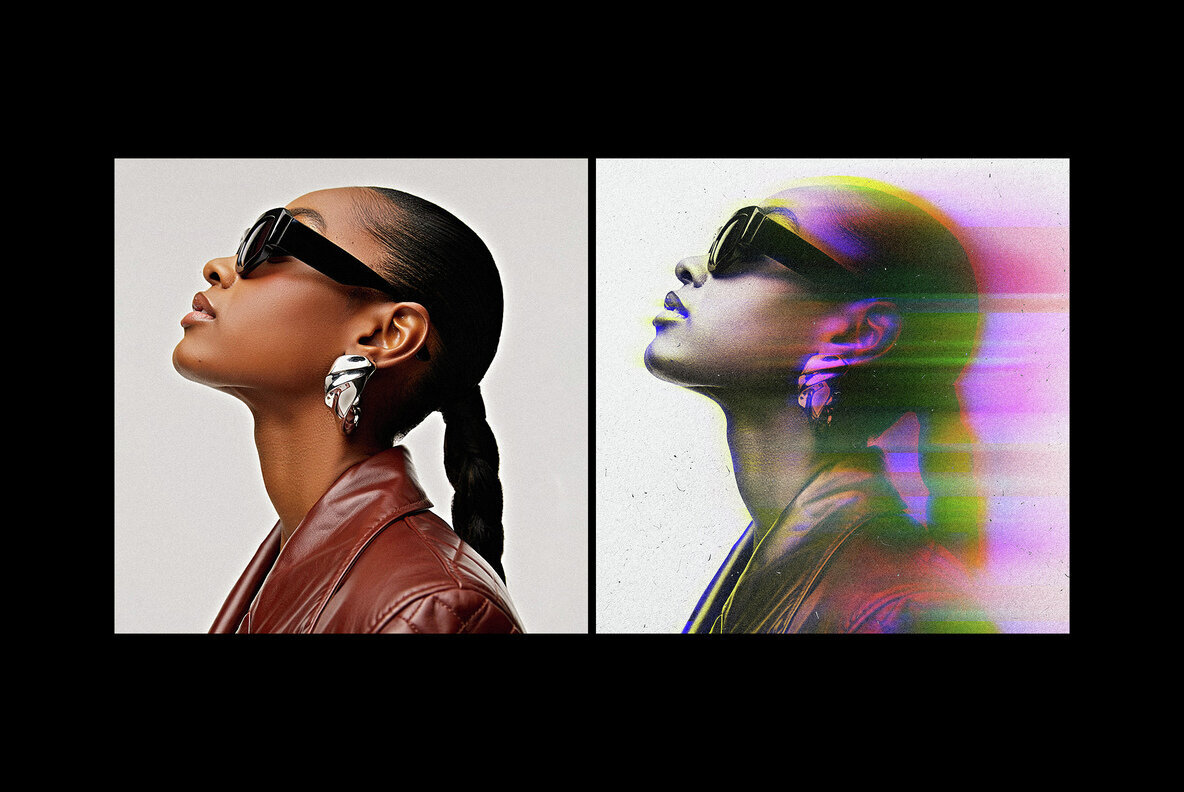 Blur Glitch Photo Effect 2