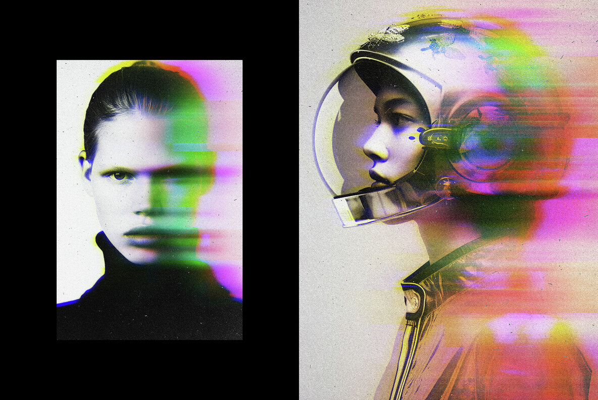 Blur Glitch Photo Effect 4