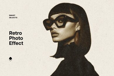 Retro Print Photo Template