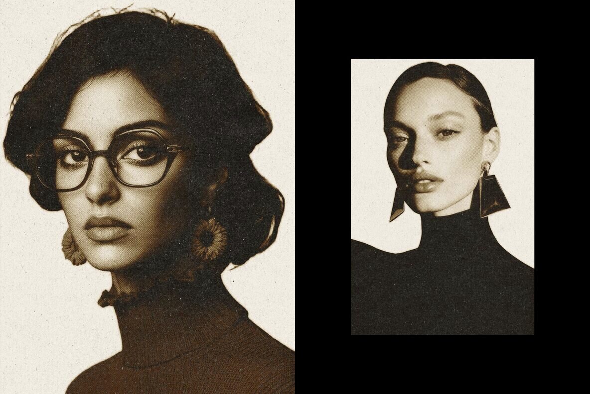 Retro Print Photo Template 2