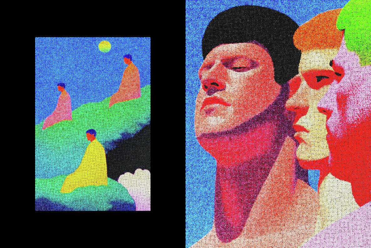 Grain Printed Effect 4