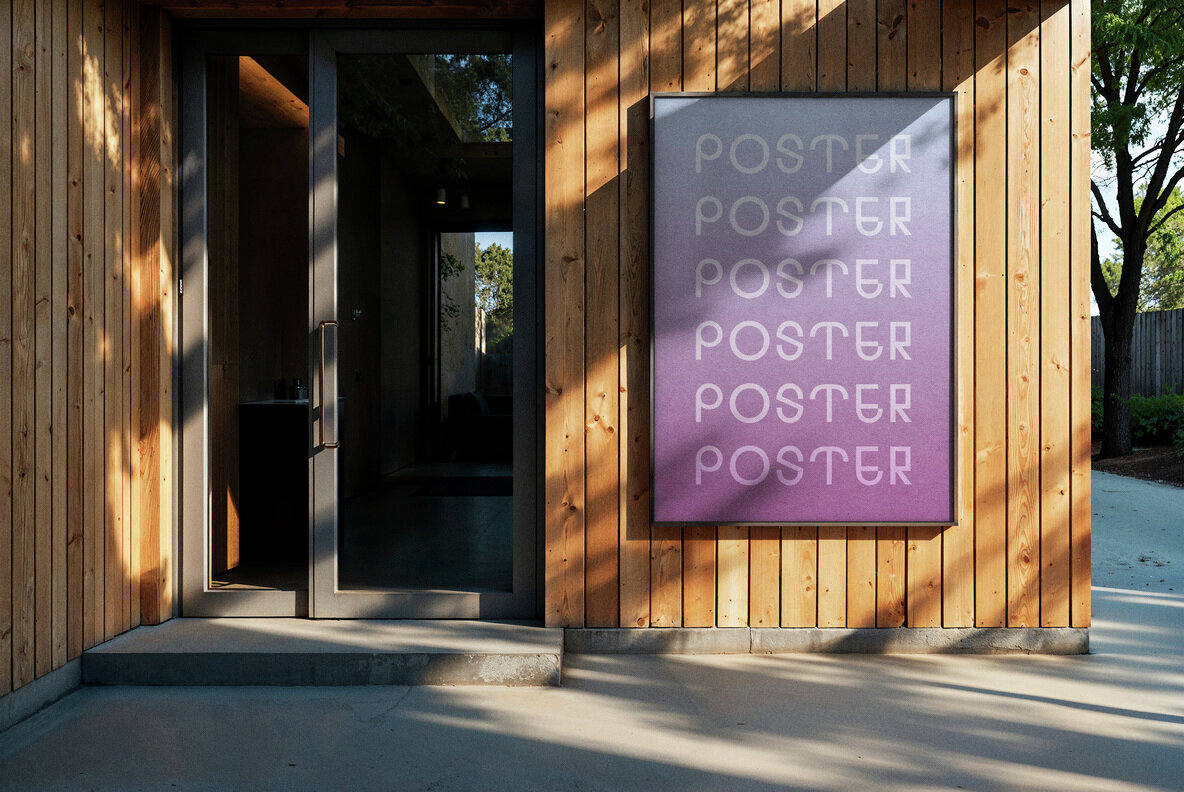 A4 Outdoor Poster Mockup 2