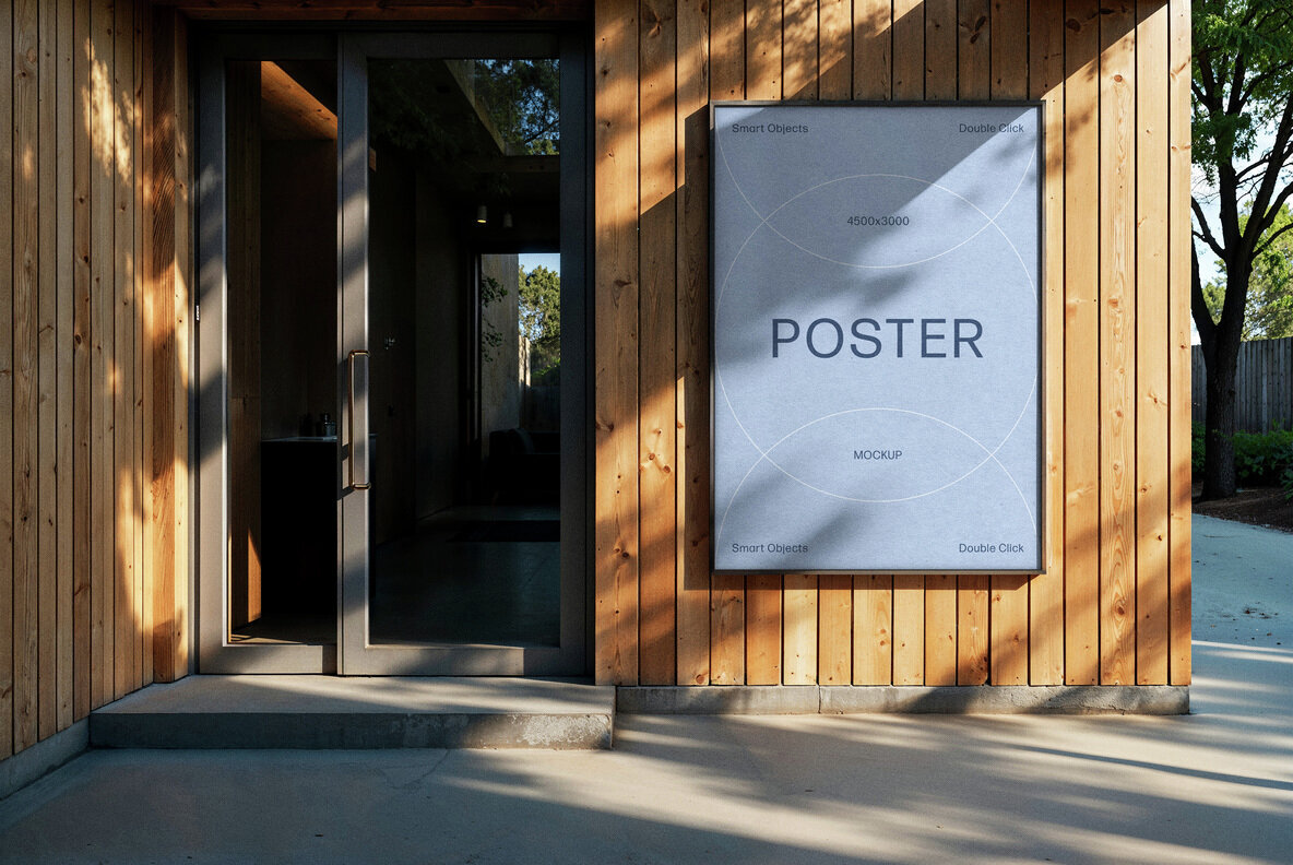 A4 Outdoor Poster Mockup 3
