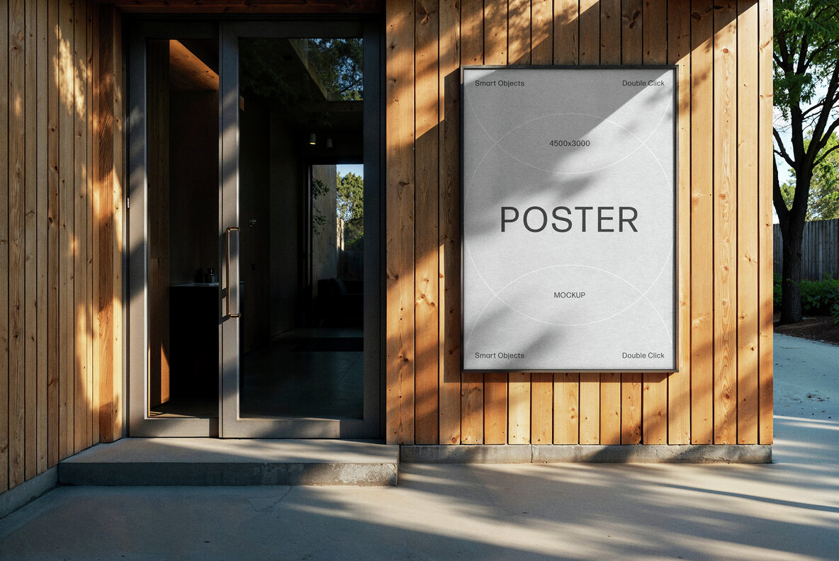 A4 Outdoor Poster Mockup 4