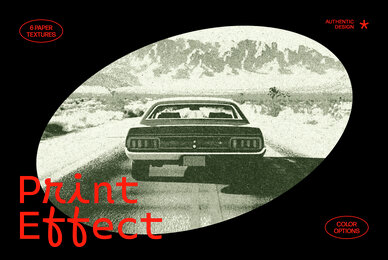 Retro Copy Print Photo Effect