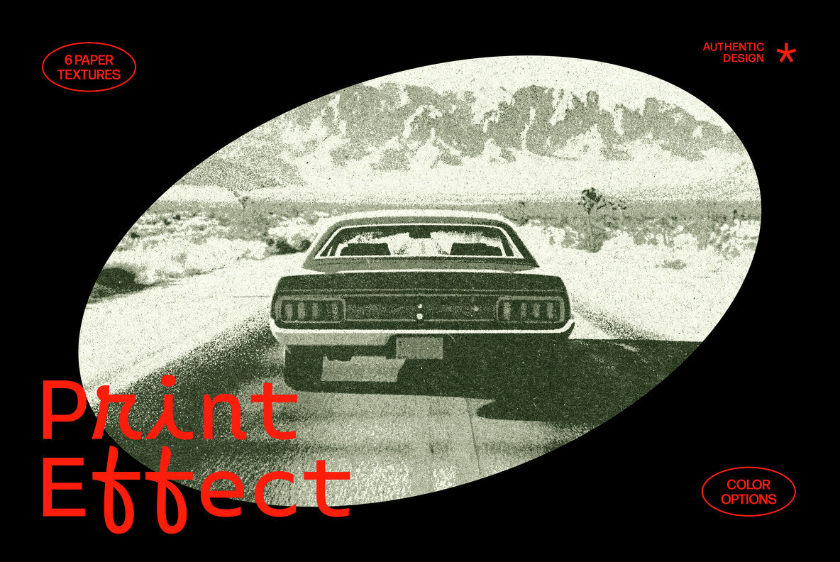 Retro Copy Print Photo Effect 1