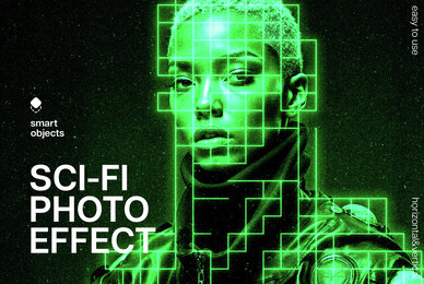 Futuristic Sci Fi Photo Effect