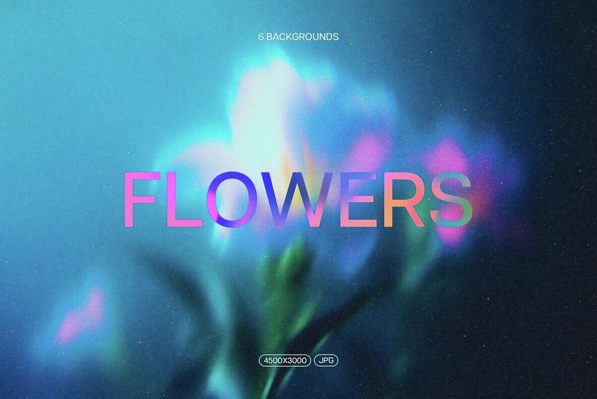 Abstract Blurred Flowers Backgrounds Pack 1