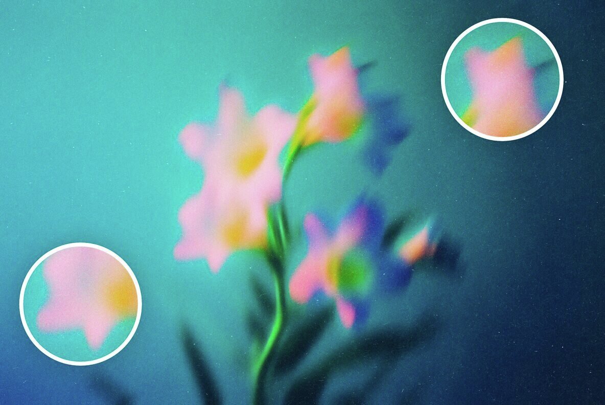 Abstract Blurred Flowers Backgrounds Pack 3