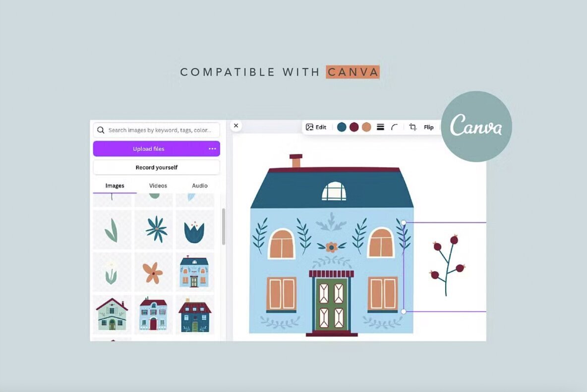Scandinavian Houses and Flowers 3