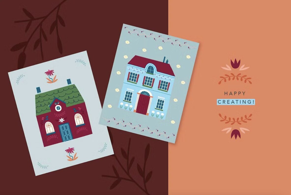 Scandinavian Houses and Flowers 8