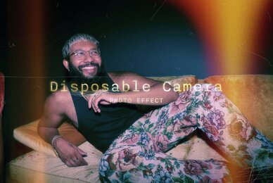 Disposable Camera Image Effect Mockup