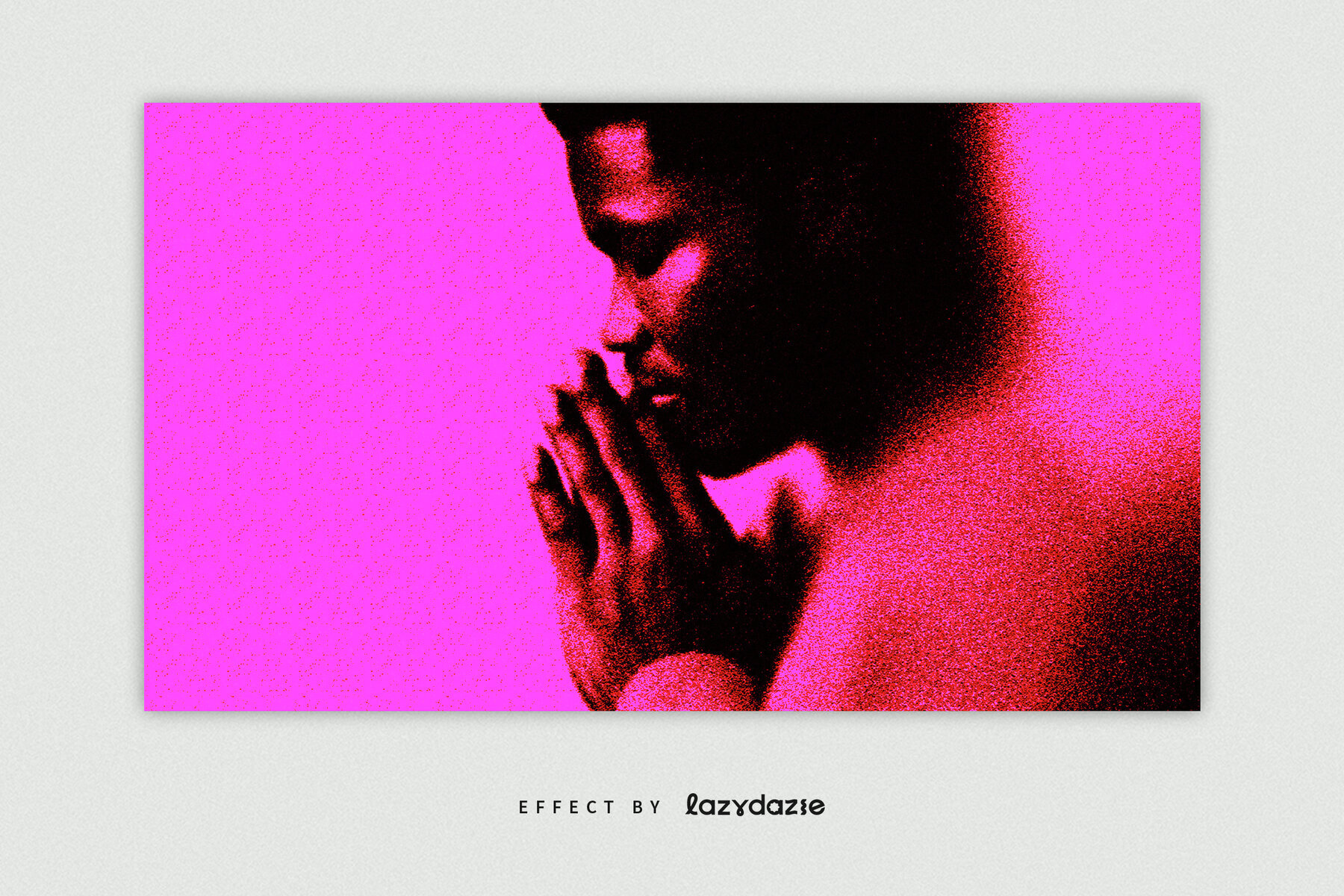 Dissolving Grain Image Effect Mockup 2