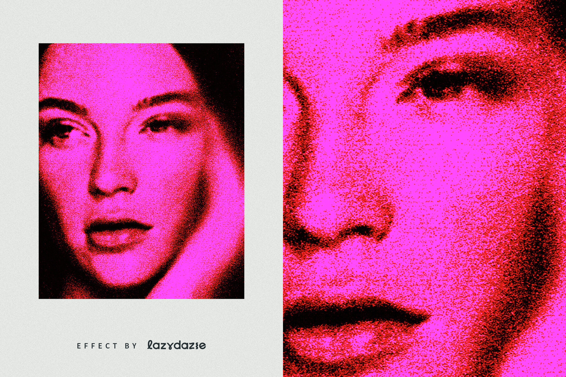 Dissolving Grain Image Effect Mockup 6