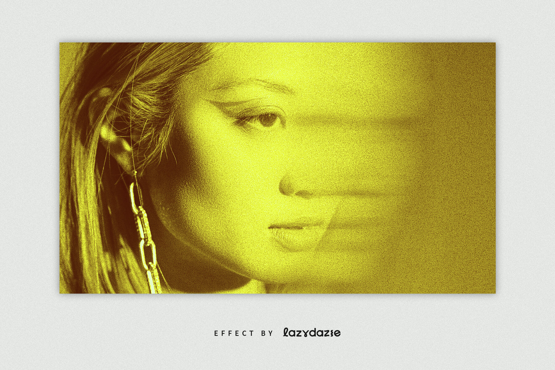 Yellow Blur Image Effect Mockup 4