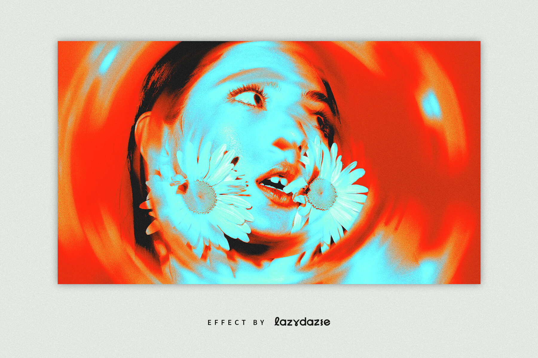 Spinning Blur Image Effect Mockup 3