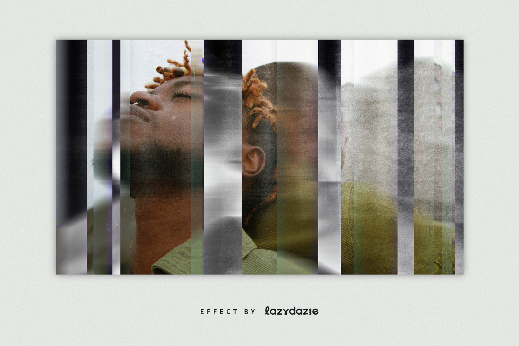 Inverted Split Image Effect Mockup 5