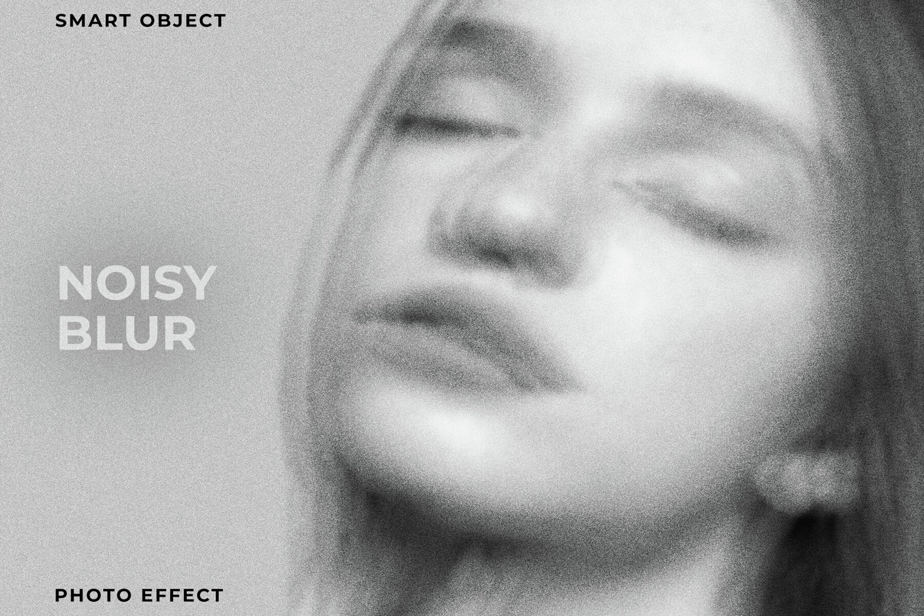 Noisy Blur Image Effect Mockup 1