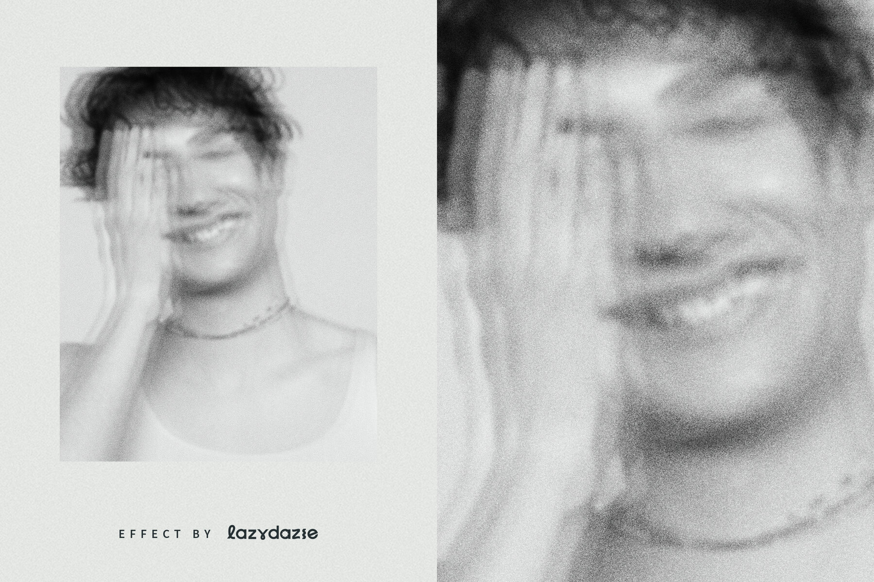 Noisy Blur Image Effect Mockup 6