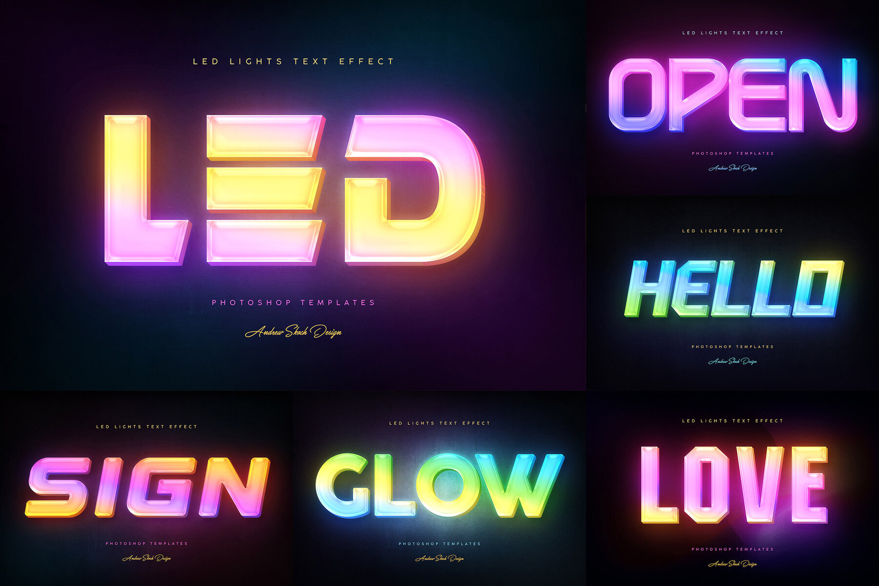 Led Lights Text Effects 2