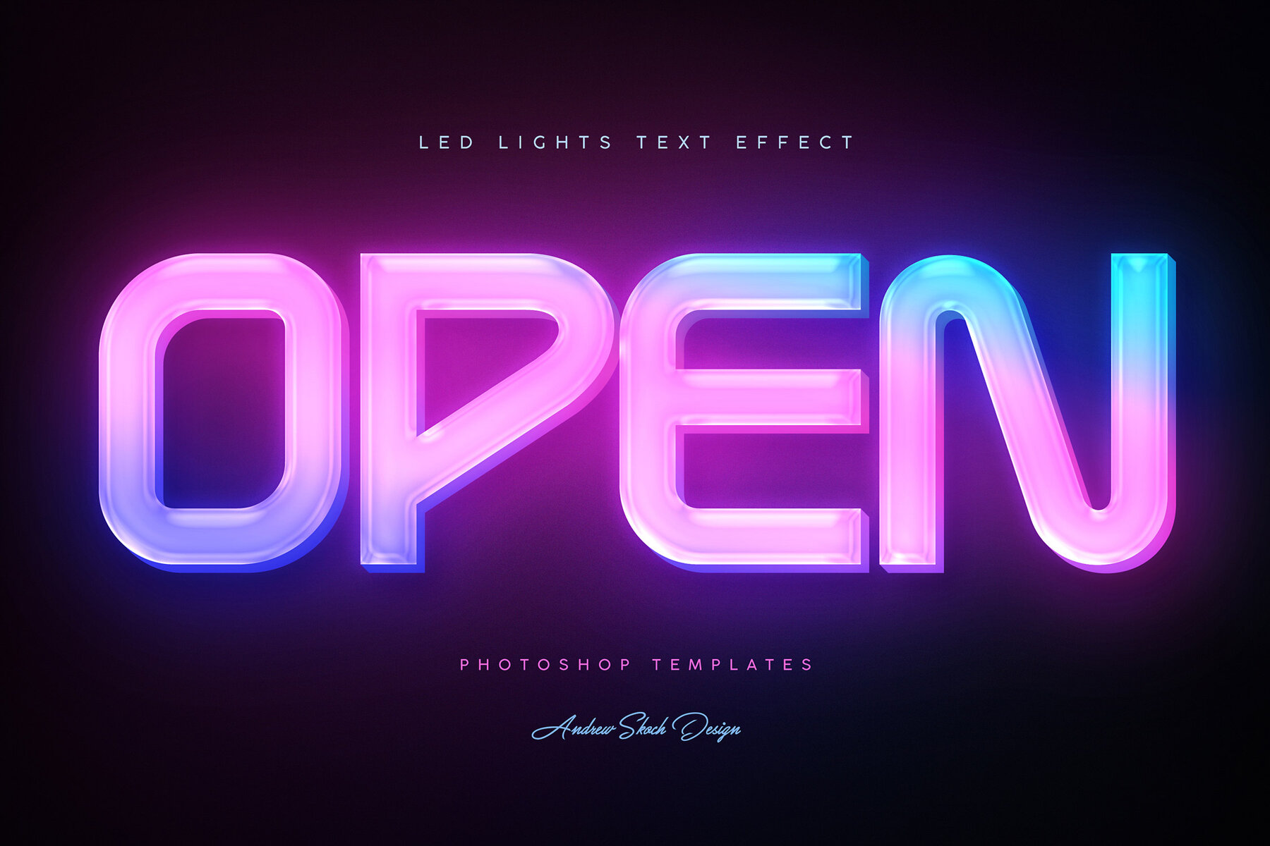 Led Lights Text Effects 5