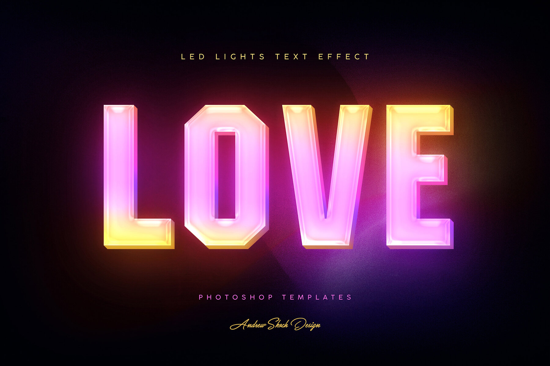 Led Lights Text Effects 7