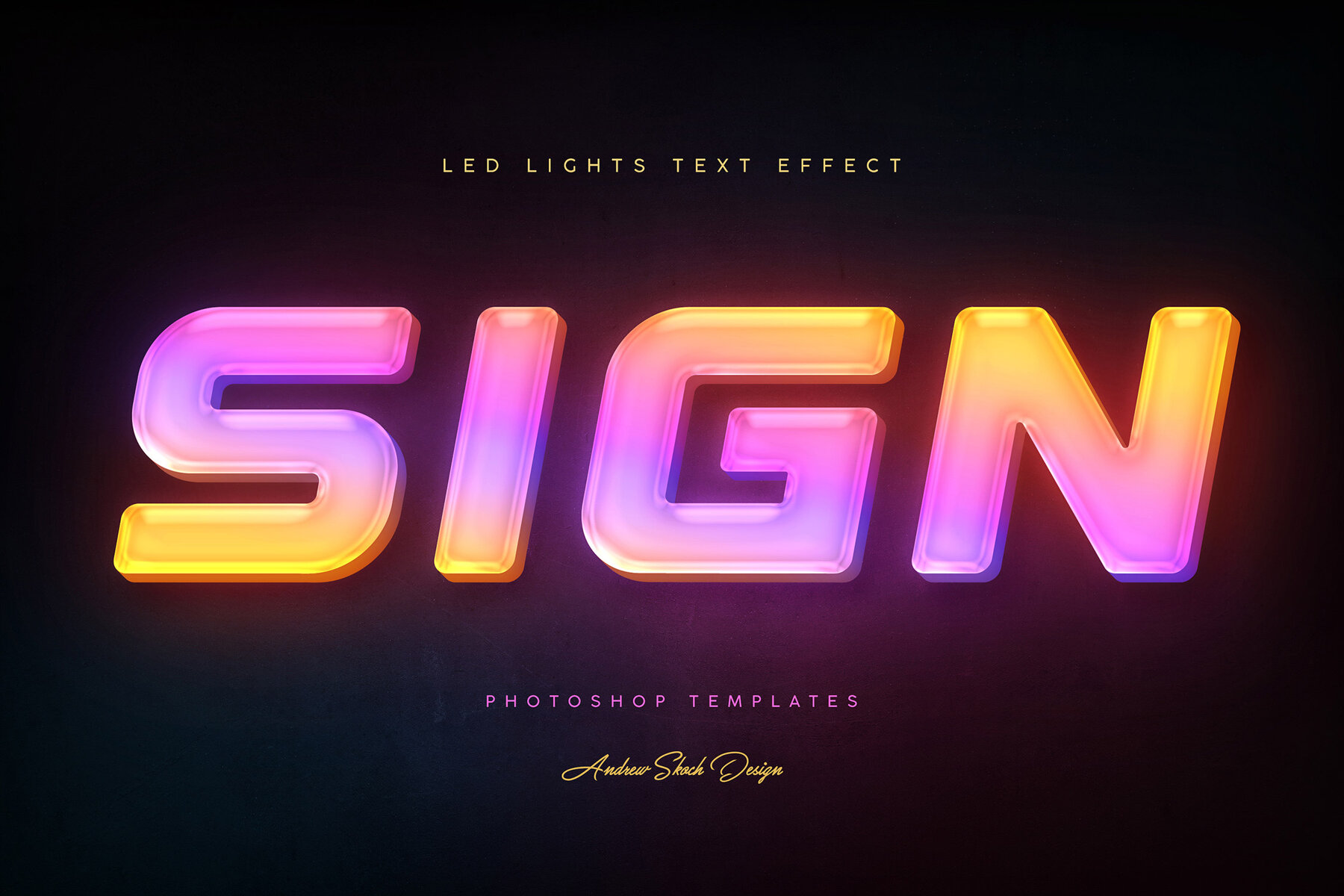 Led Lights Text Effects 9