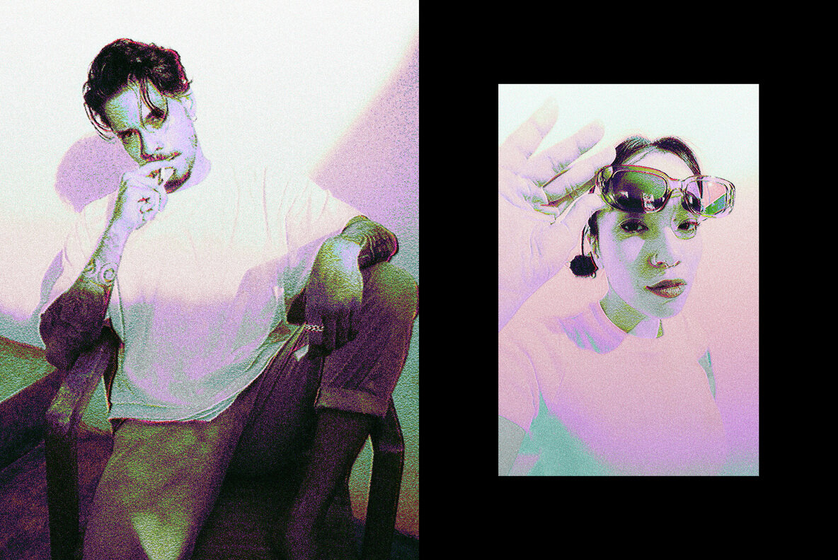 Old VHS Glitch Photo Effect 6