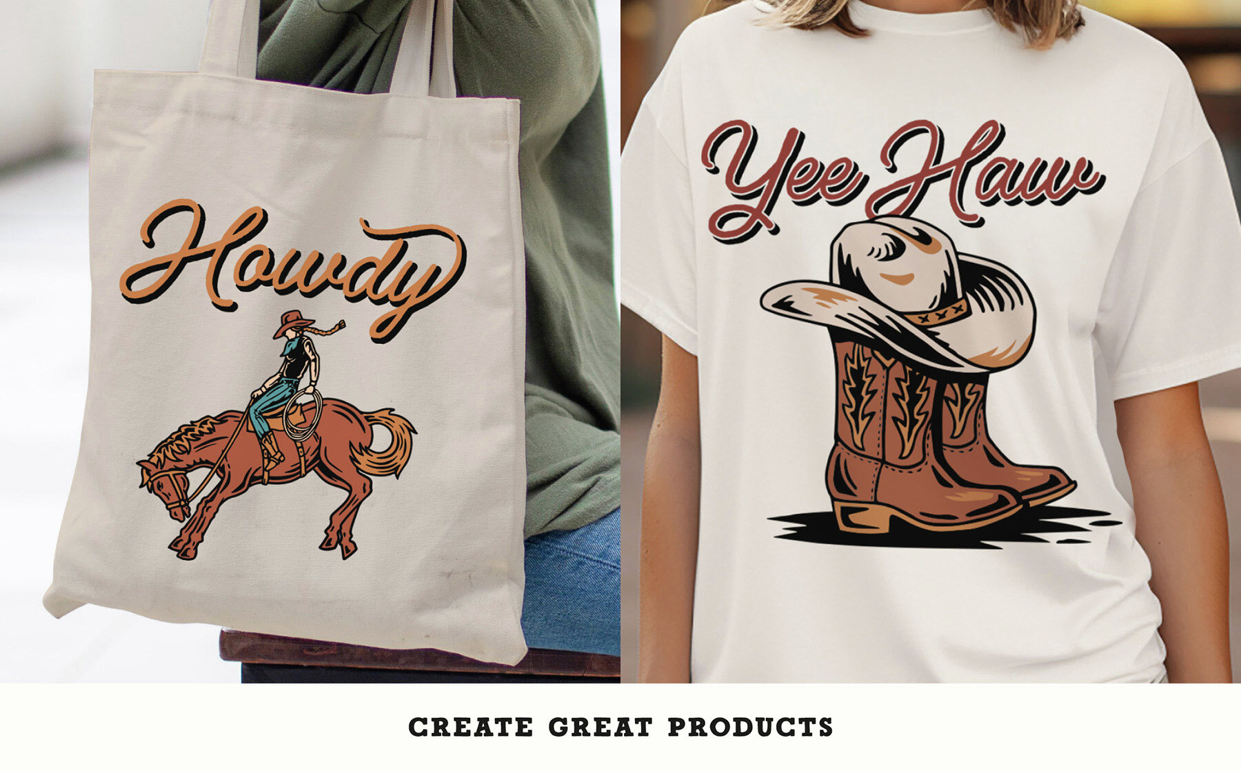 Cowgirl Illustrations 6