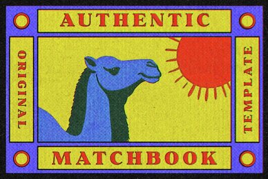 Authentic Retro Matchbook Printer Effect