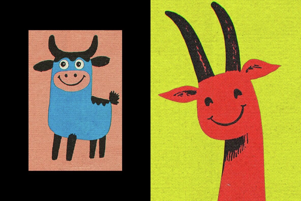 Authentic Retro Matchbook Printer Effect 6