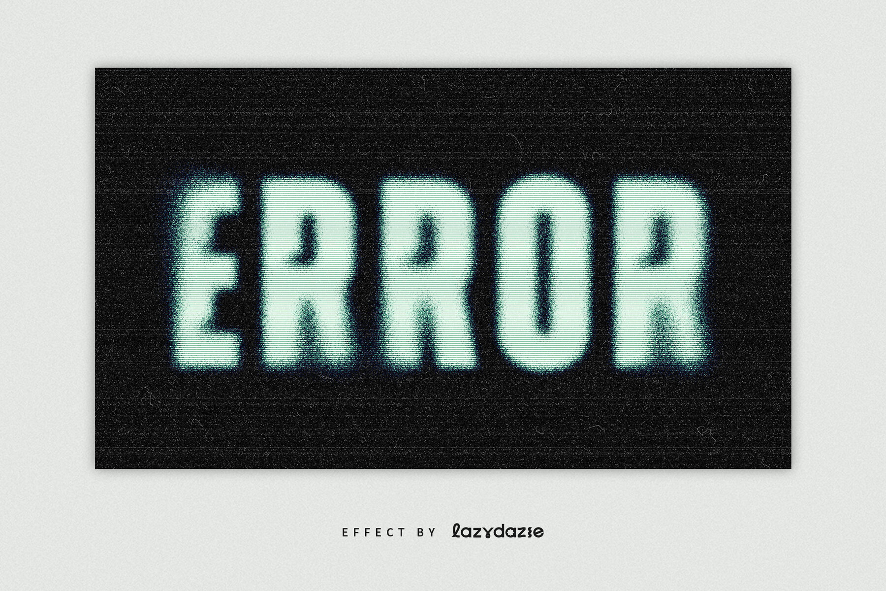 Distorted Grainy Text Effect Mockup 5