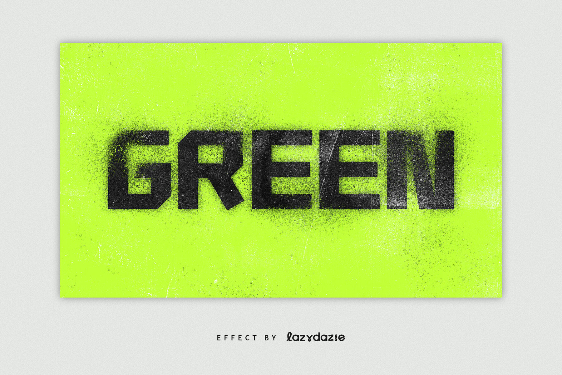 Distressed Text Effect Mockup 3