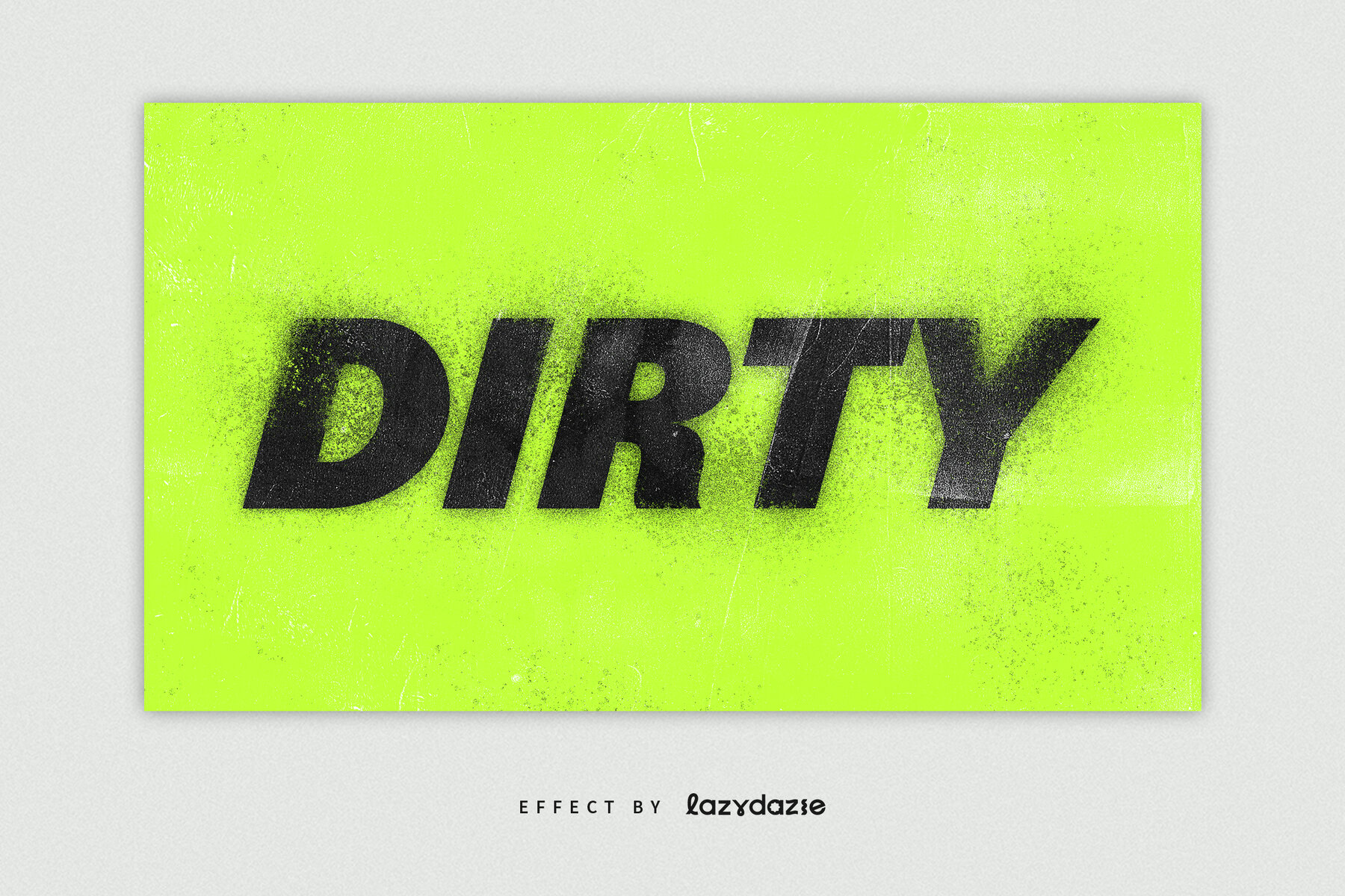 Distressed Text Effect Mockup 5