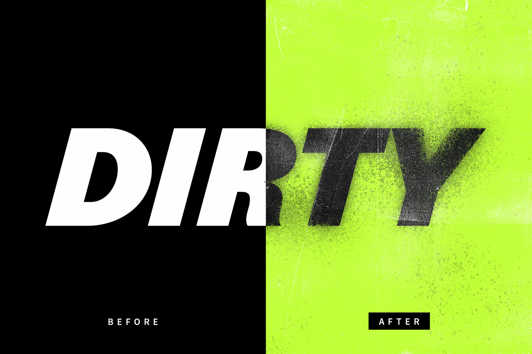 Distressed Text Effect Mockup 7