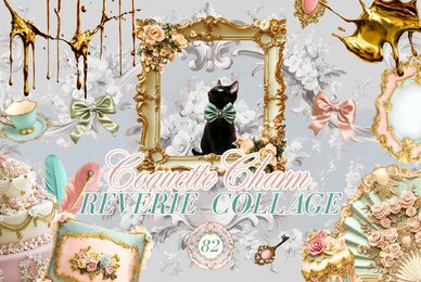 Reverie Coquette Charm Collage