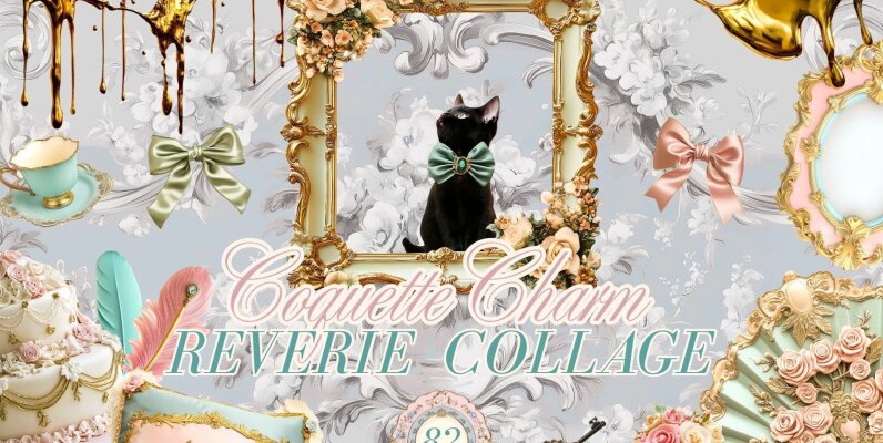 Reverie Coquette Charm Collage