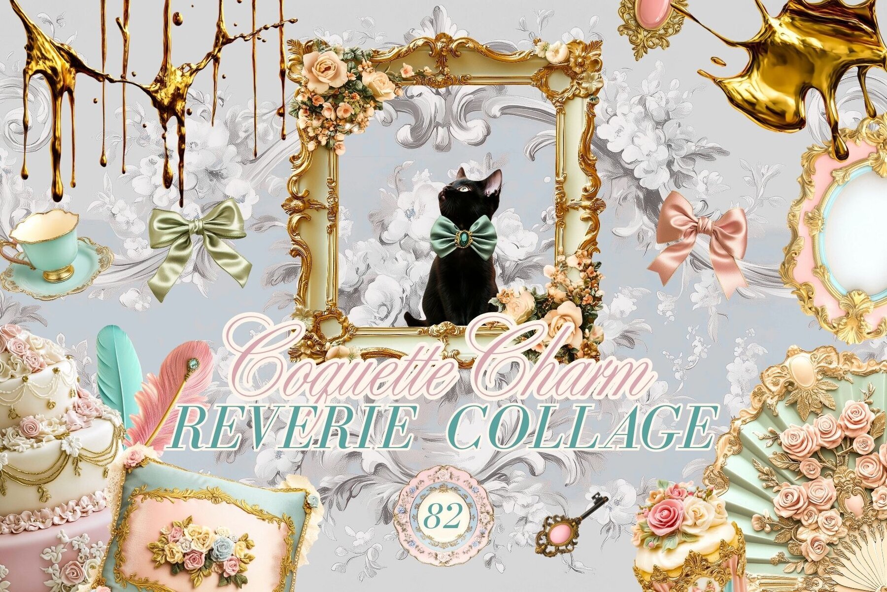 Reverie Coquette Charm Collage 1