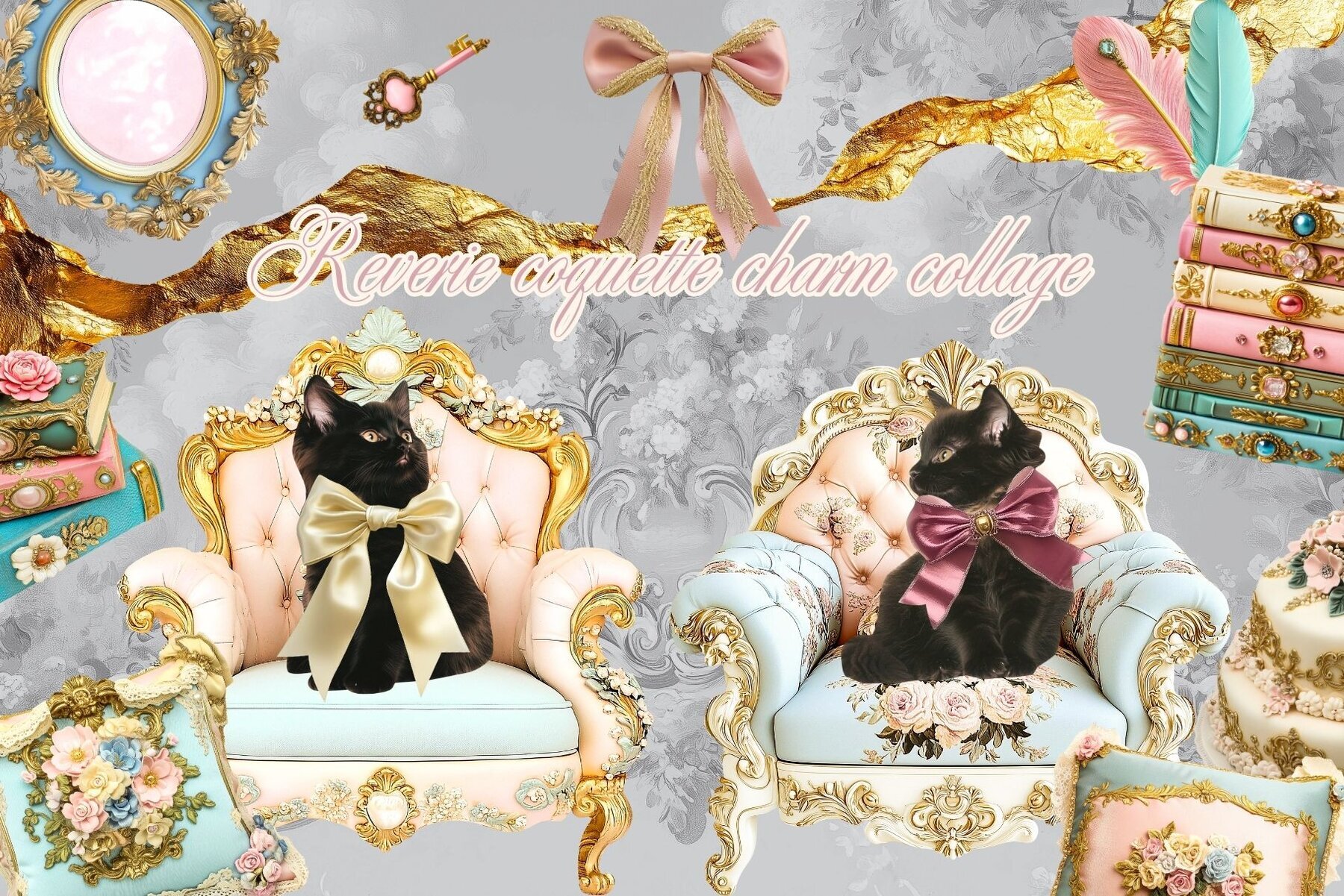 Reverie Coquette Charm Collage 3