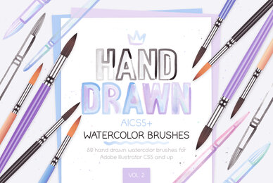 Watercolor Brushes Vol  2