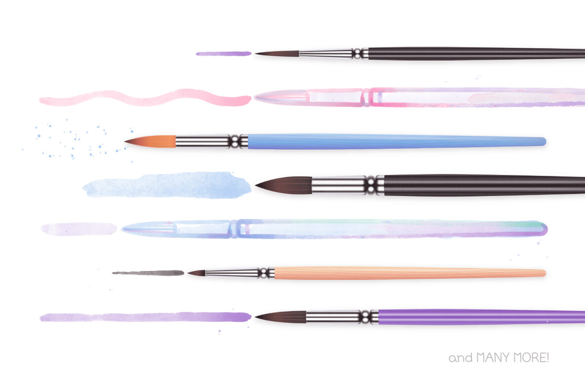 Watercolor Brushes Vol  2 4