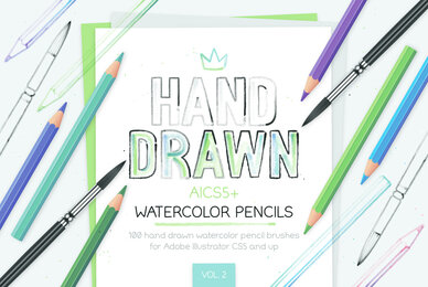 Watercolor Pencil Brushes Vol  2