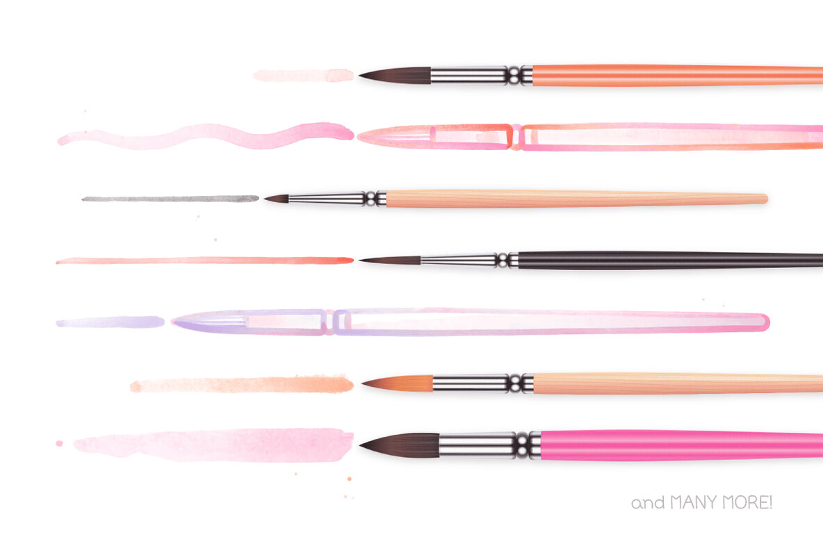 Watercolor Brushes Vol  3 4