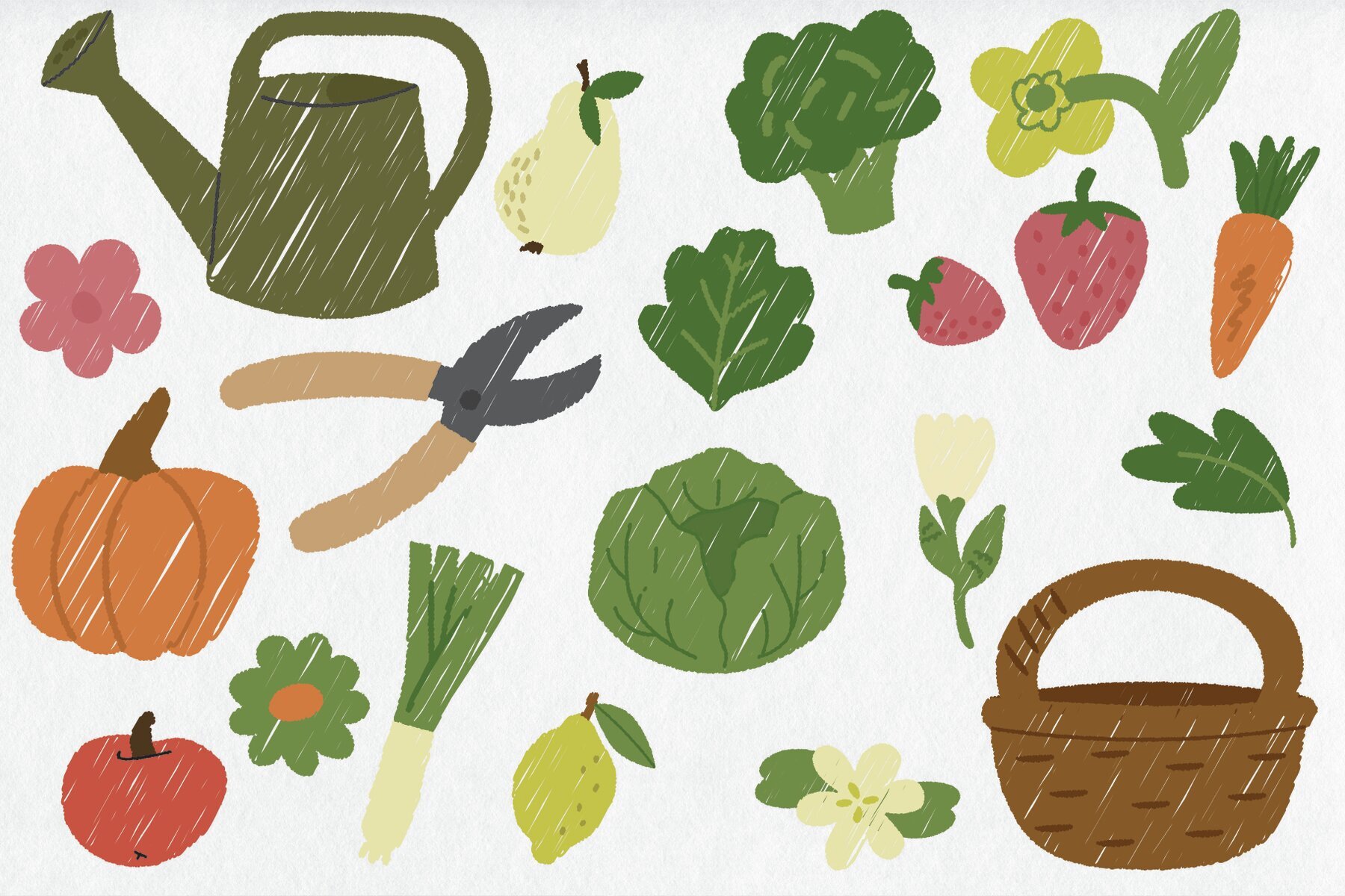 Farm and Garden Friends illustrations 2